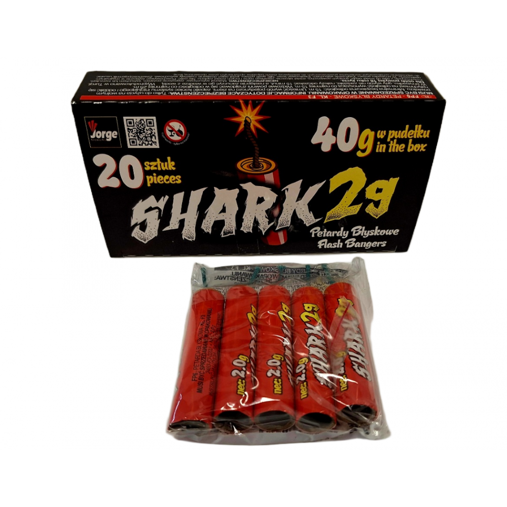 FP6 PETARDY SHARK BARDZOO GŁOŚNE