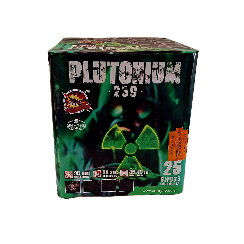 CLE4321 PLUTONIUM 25 STRZALÓW KALIBER 38mm