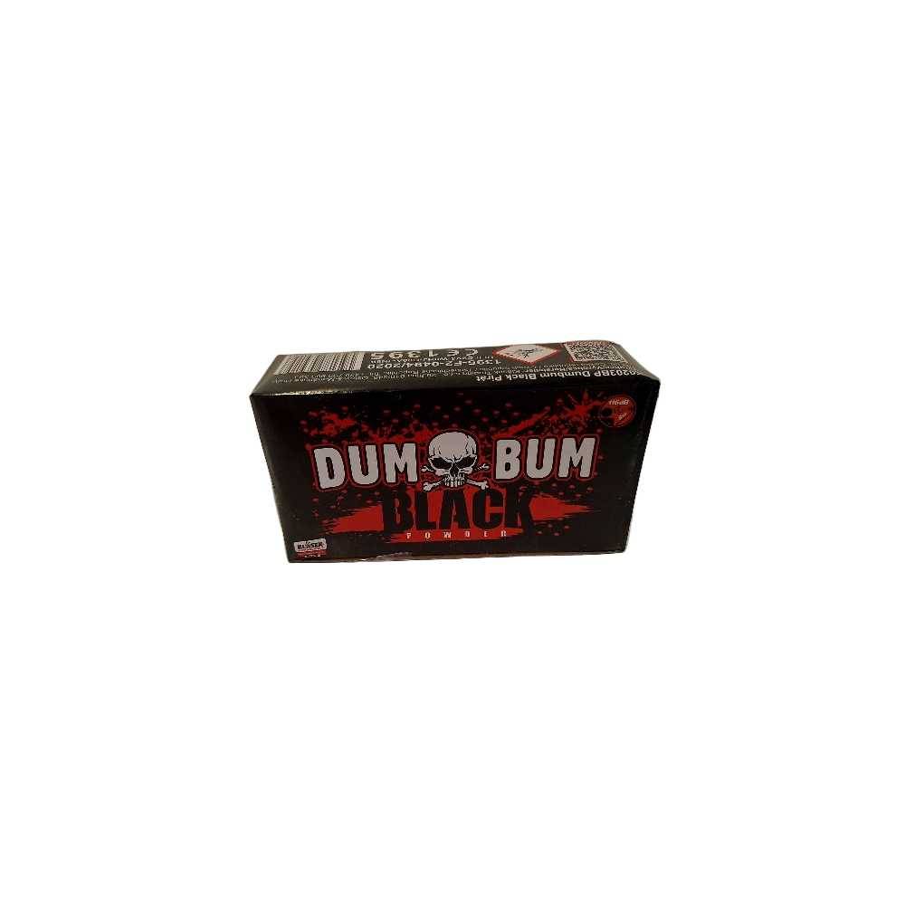 Petardy draskowe DUM BUM BLACK K0203BP • 100 szt.